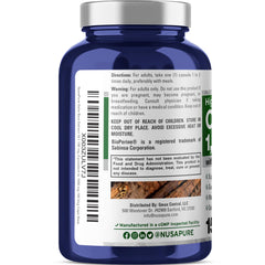 NusaPure OSHA Root capsules close-up with vegan formula