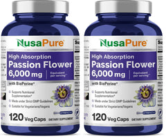NusaPure Passion Flower 20:1 extract bottle for easy daily capsules