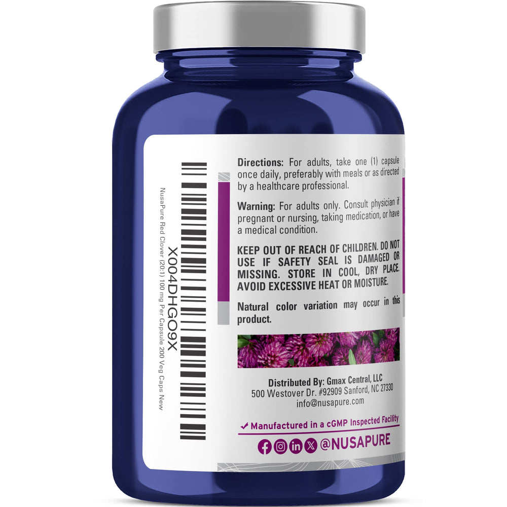 NusaPure 20:1 extract label emphasizes potency.