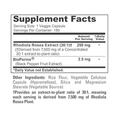 NusaPure Rhodiola Rosea 30-1 extract emphasis on potency.