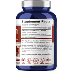 Close-up of NusaPure saffron extract capsules for easy daily intake
