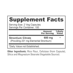 NusaPure Strontium Citrate capsules in pack ready for daily routine