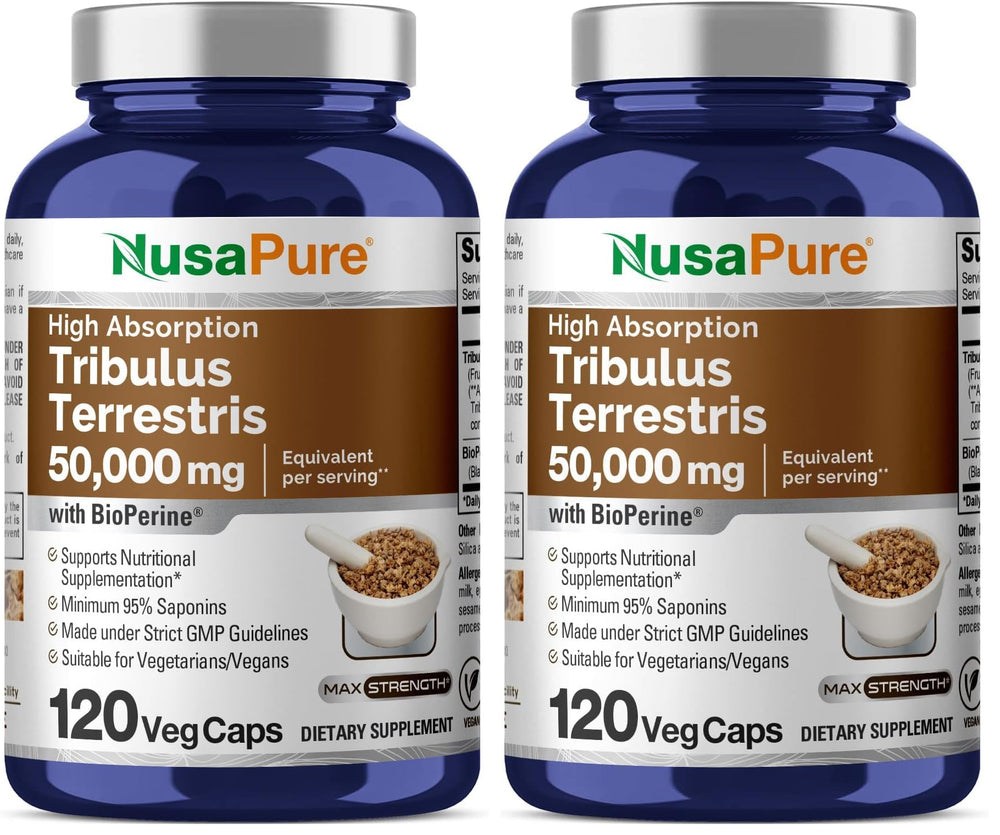 NusaPure Tribulus 50:1 extract bottle for daily vitality