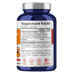 NusaPure Turmeric Curcumin capsules close-up for easy ingestion.