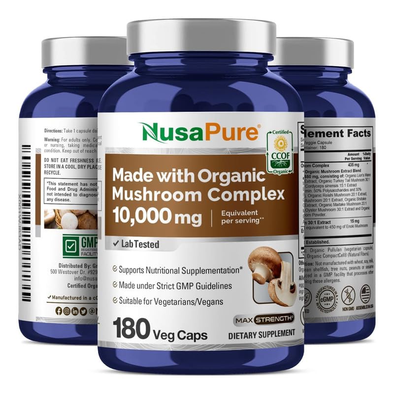 NusaPure USDA organic certification icon emphasizing quality ingredients.