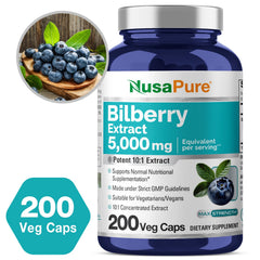 NusaPure vegan, non-GMO label on supplement packaging