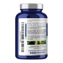 NusaPure product label highlights vegan, non-GMO formulation