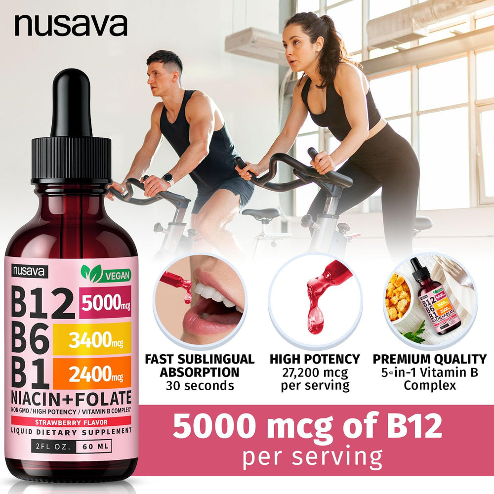 Nutrition facts panel outlining vitamins B12 and B6 content