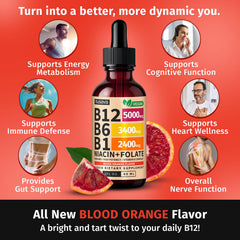NUSAVA B12 drops dropper under tongue for easy sublingual absorption