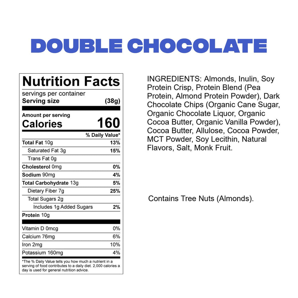 NuSkool Krunch bar closeup with chocolate chips and cocoa butter