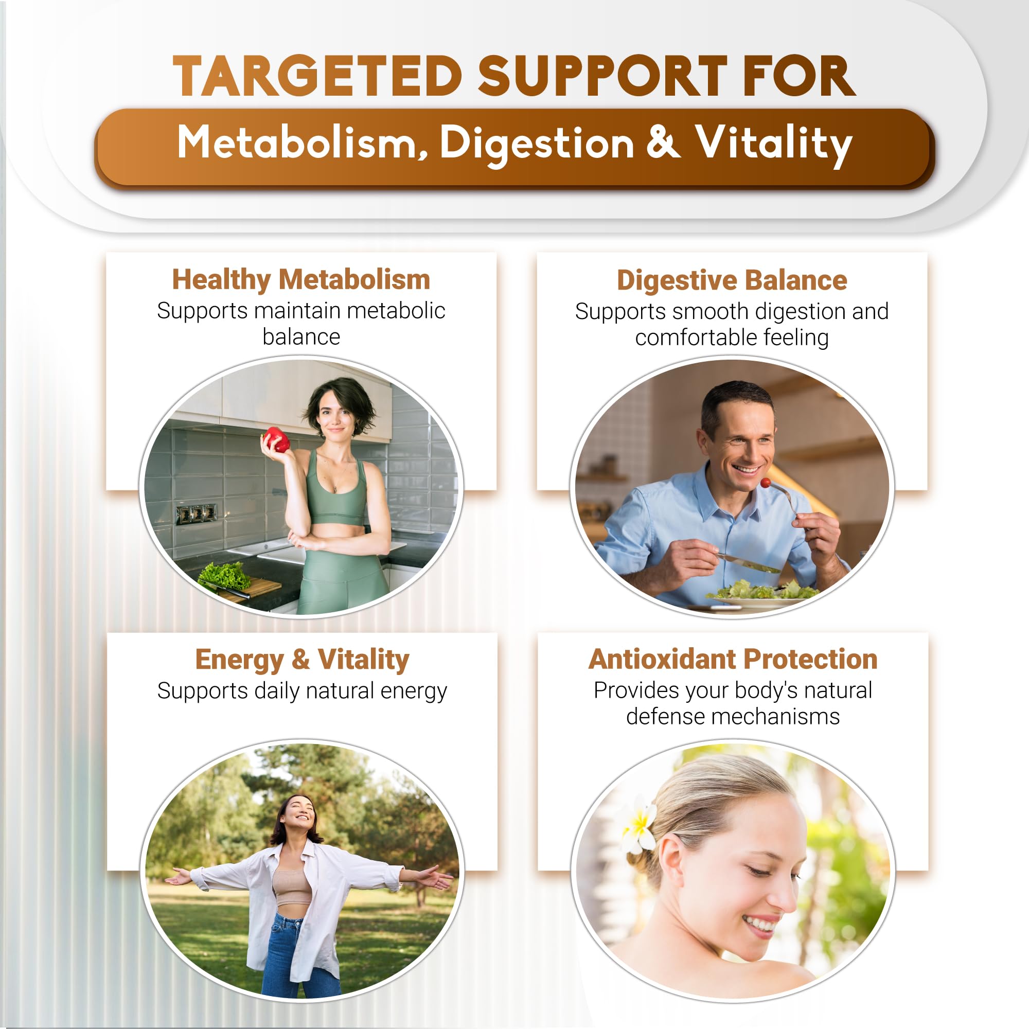 Liposome technology in NUSORAN enhances absorption of key ingredients.