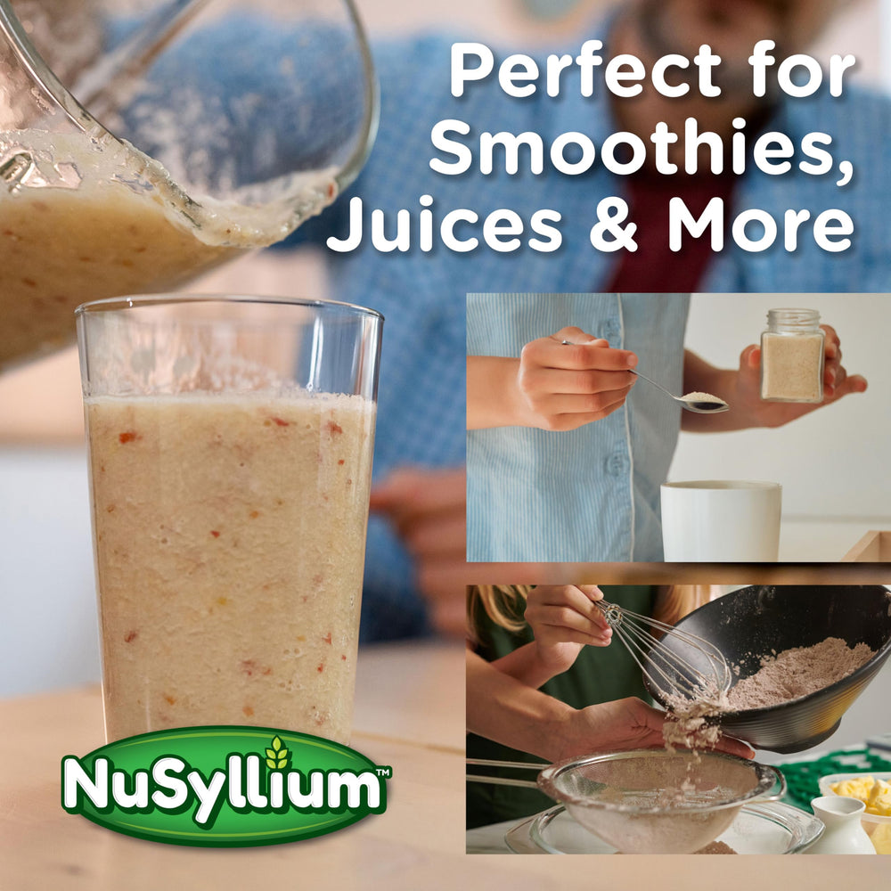 NuSyllium 72 servings container ready for daily use.