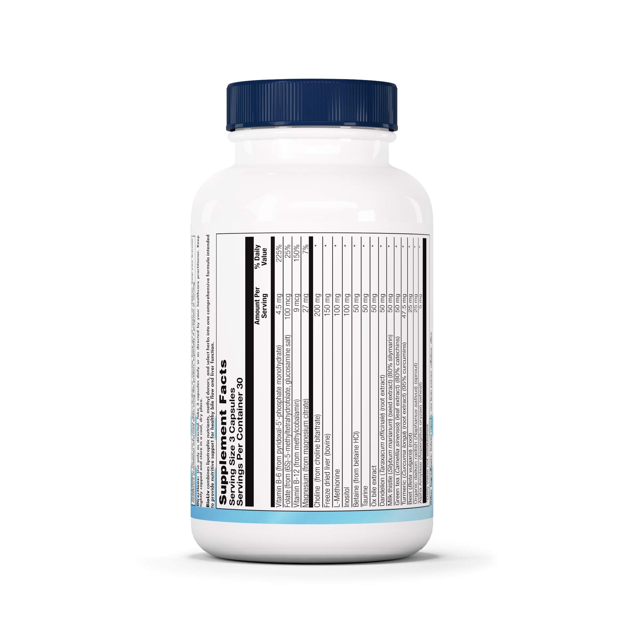 Nutra BioGenesis BioLiv beet root ingredients on label emphasize digestive wellness