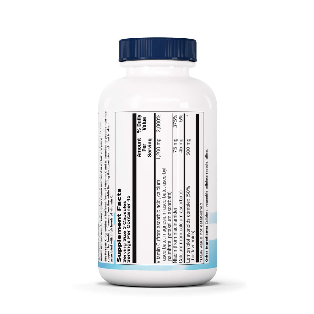 Nutra BioGenesis BioPotent C vegan formula and bioflavonoids on the label