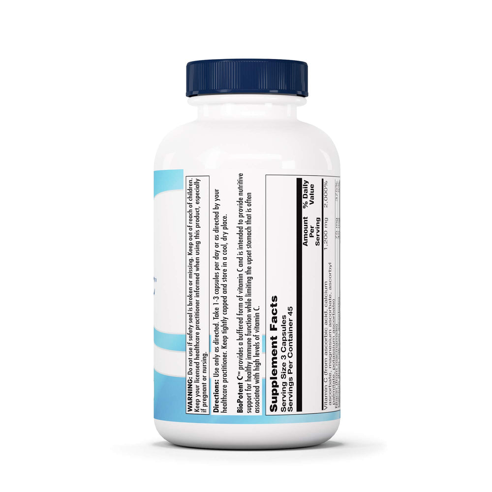 Packaging box showing BioPotent C bottle and citrus blend