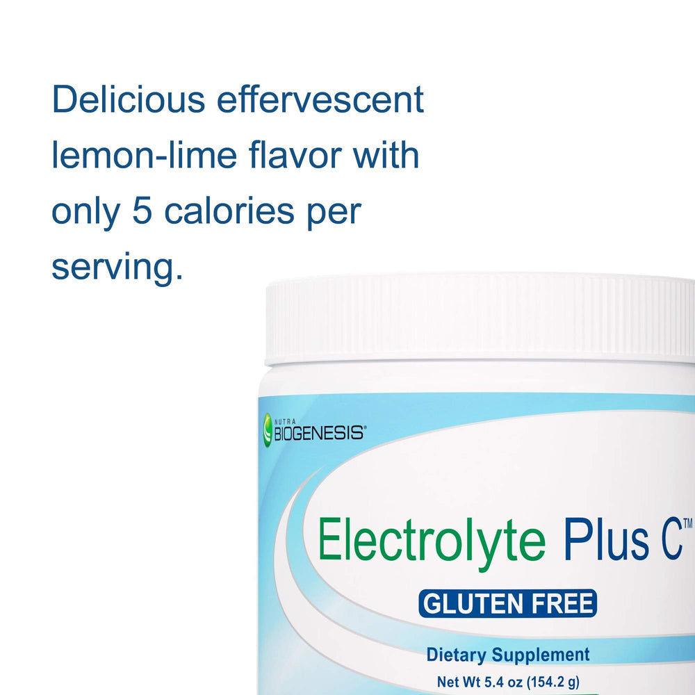 Nutra BioGenesis Electrolyte Plus C measuring scoop and packaging