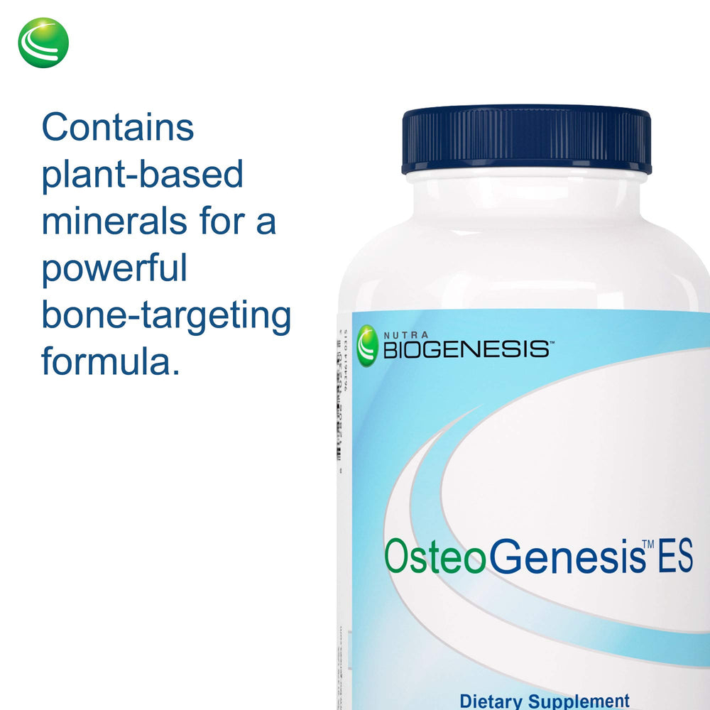 Nutra BioGenesis Osteogenesis label nutrition facts shows essential minerals