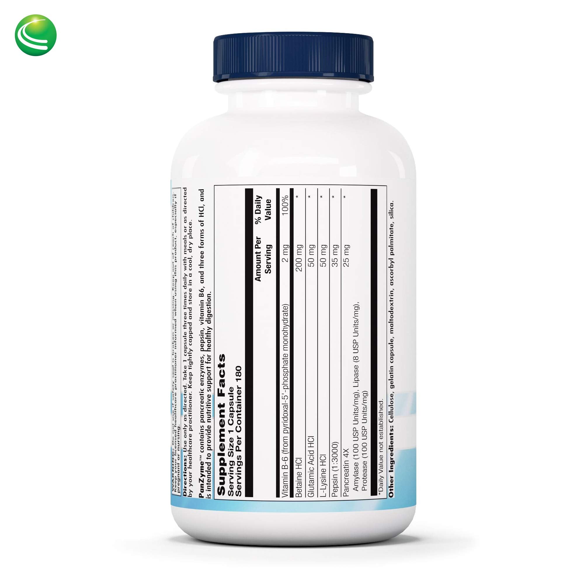Nutra BioGenesis PanZyme capsules showcasing the enzyme blend for nutrient breakdown