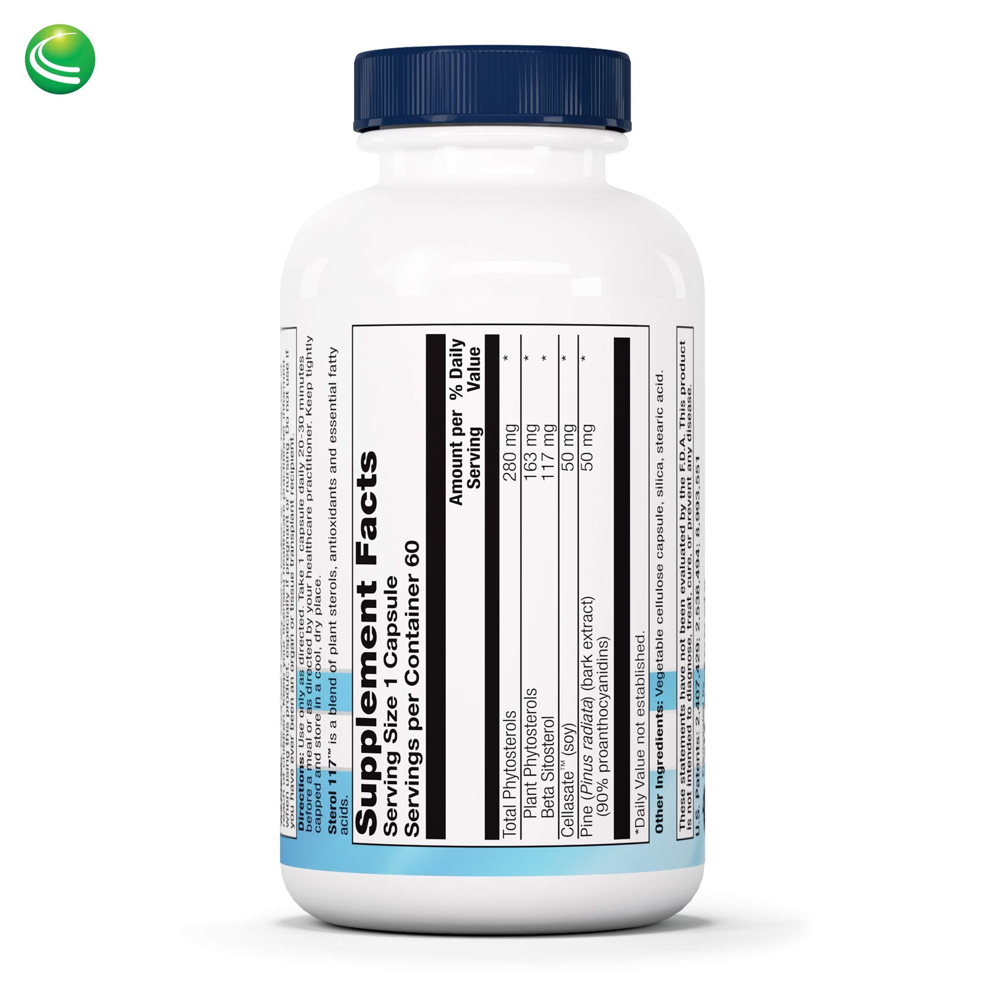 Nutra BioGenesis Sterol 117 capsules ready for easy daily supplementation