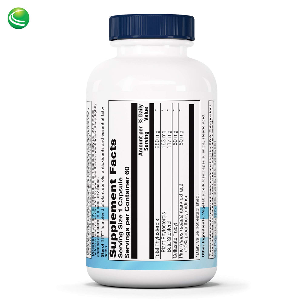 Nutra BioGenesis Sterol 117 capsules ready for easy daily supplementation