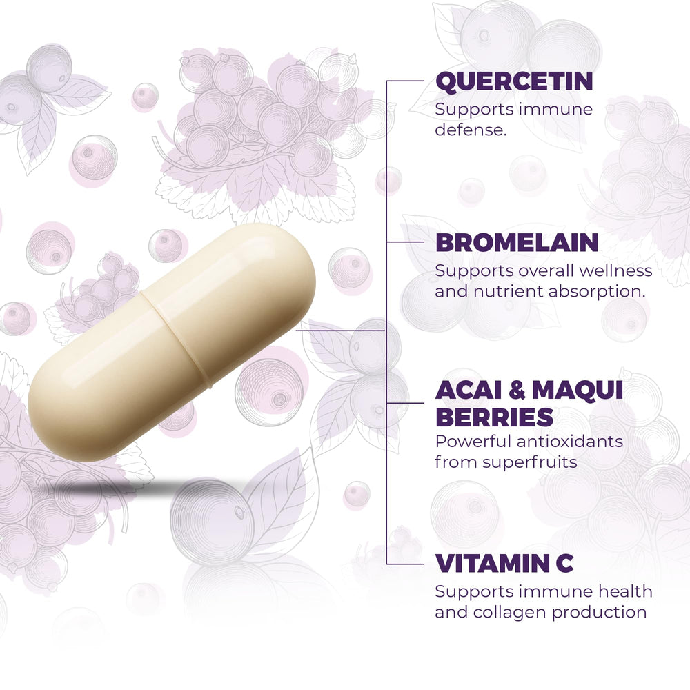 Nutra Florida Acai Berry Extract adds polyphenols for vitality.