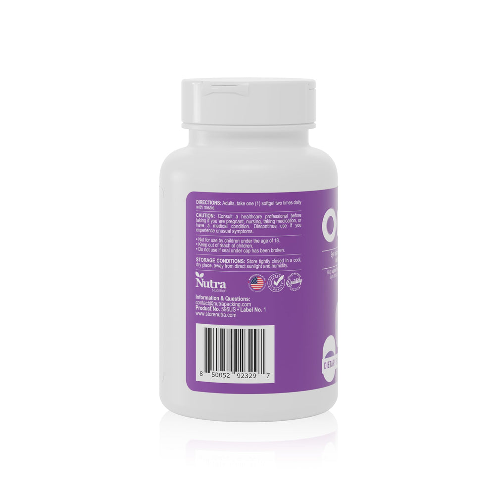Nutra Nutrition GMP certified seal on packaging.