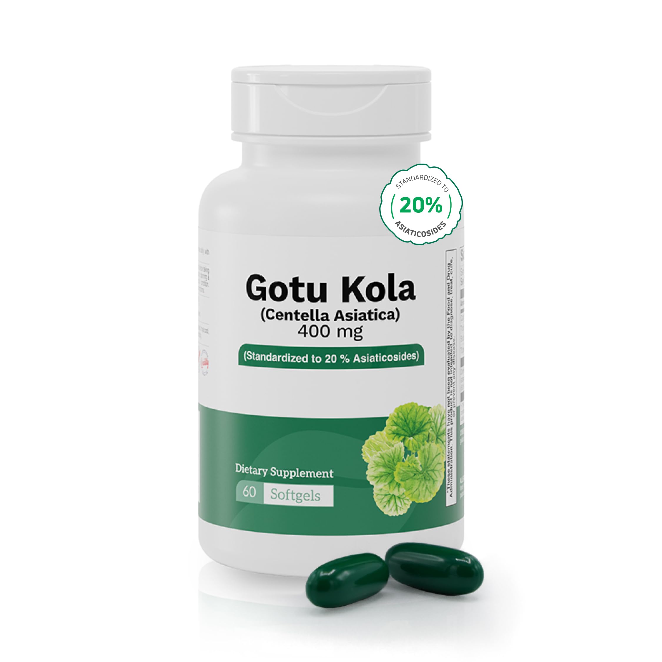 Nutra Nutrition Gotu Kola bottle front view for daily wellness.