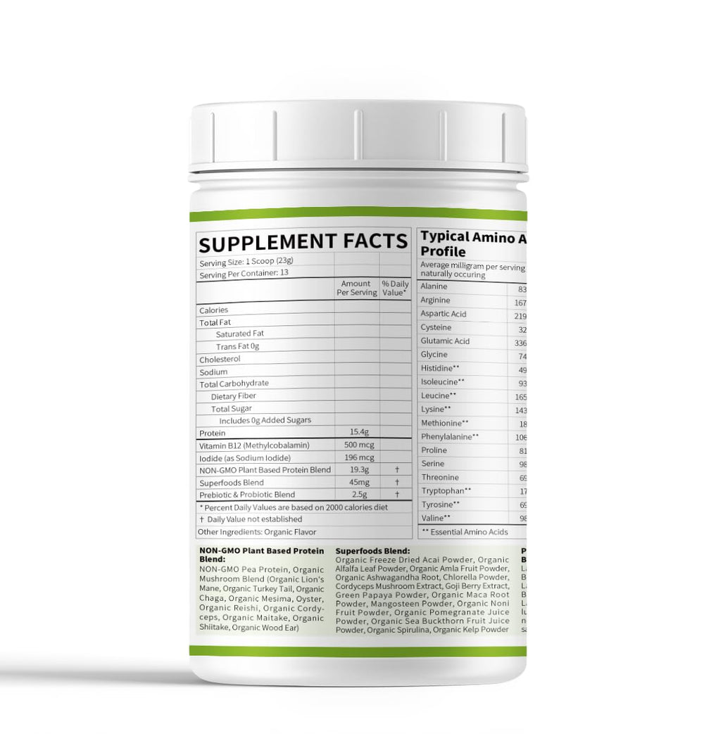 Nutra Seasons Prebiotic Probiotic blend tub supports gut health and nutrient absorption.