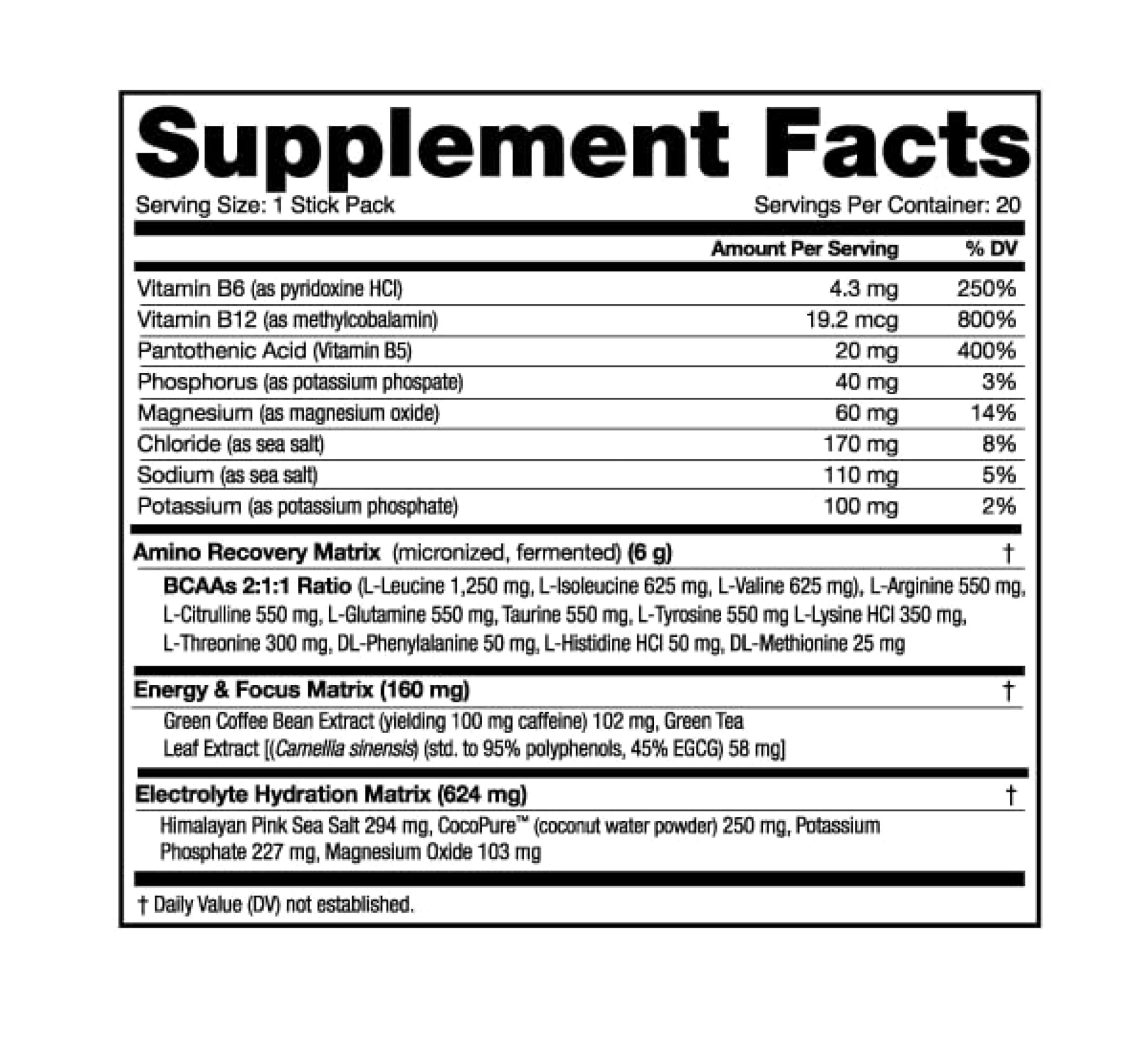 NutraBio Amino Kick sports bottle prepared for pre-workout energy.