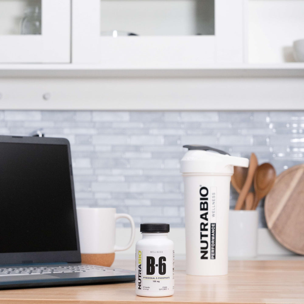 NutraBio B-100 two bottles packaged together for convenient daily use.