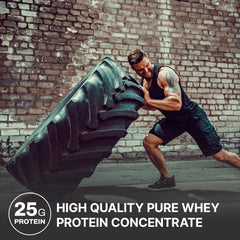 NutraBio Classic Whey scoop and dispenser for quick, convenient shakes.