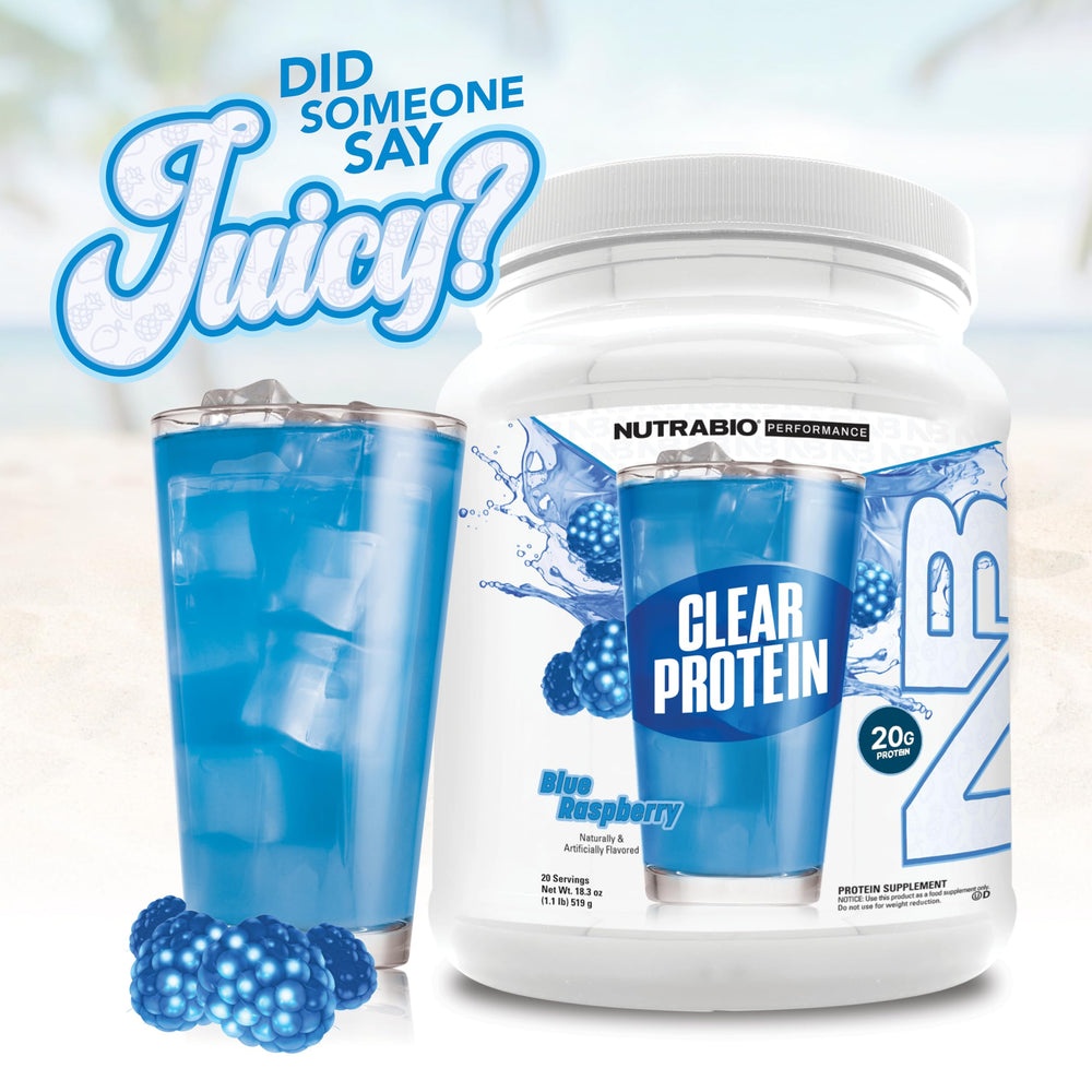 NutraBio Clear Whey 0 sugar 0 lactose option for sensitive diets