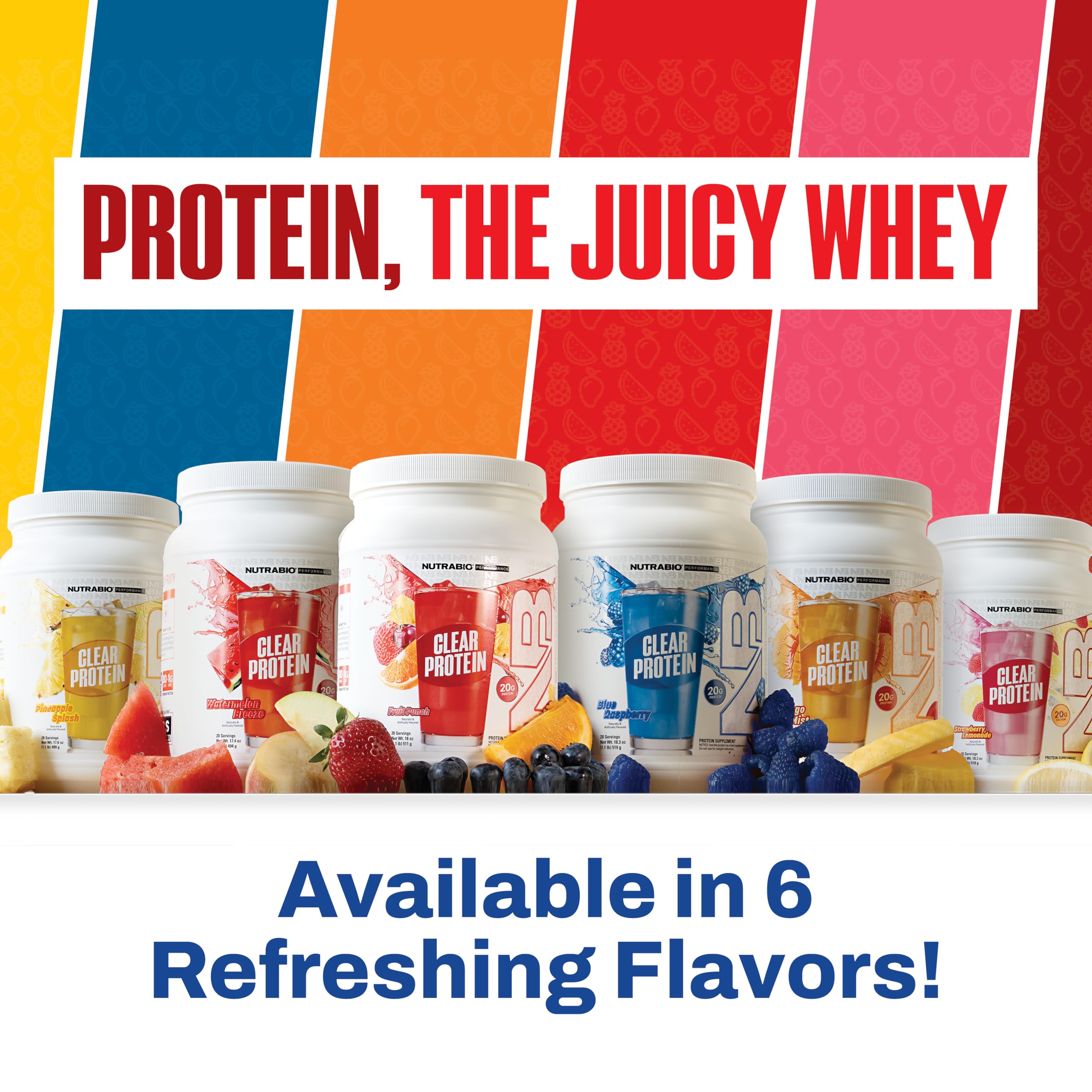 NutraBio Clear Whey testing label referencing third-party checks