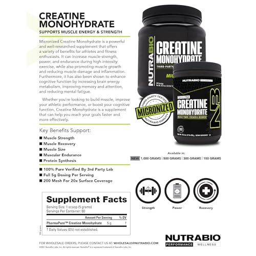 NutraBio creatine powder dissolving in water for hydration