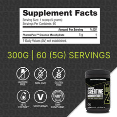 NutraBio creatine powder scoop close-up for precise daily dosing during workouts.
