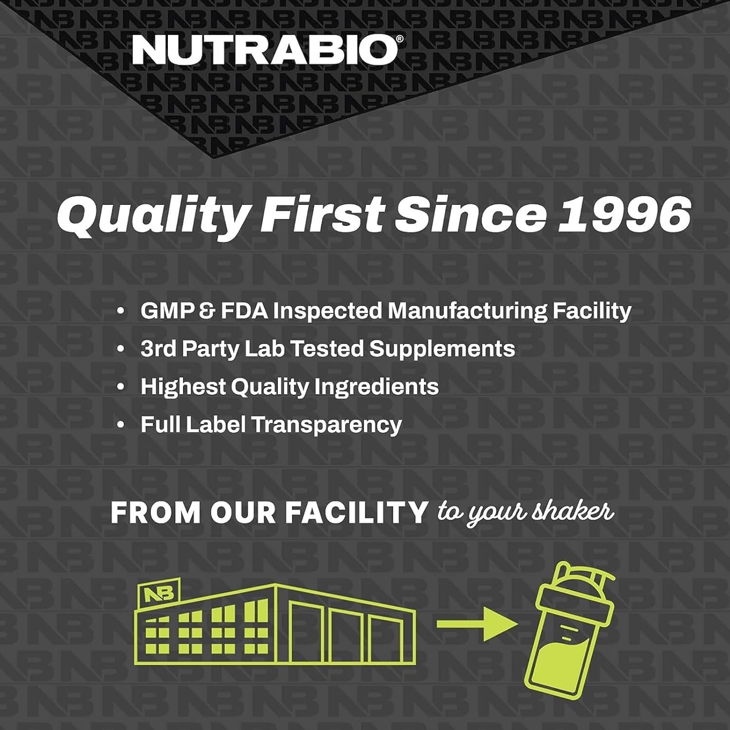 Close-up of NutraBio creatine monohydrate shows smooth micronized texture for effortless mixing.