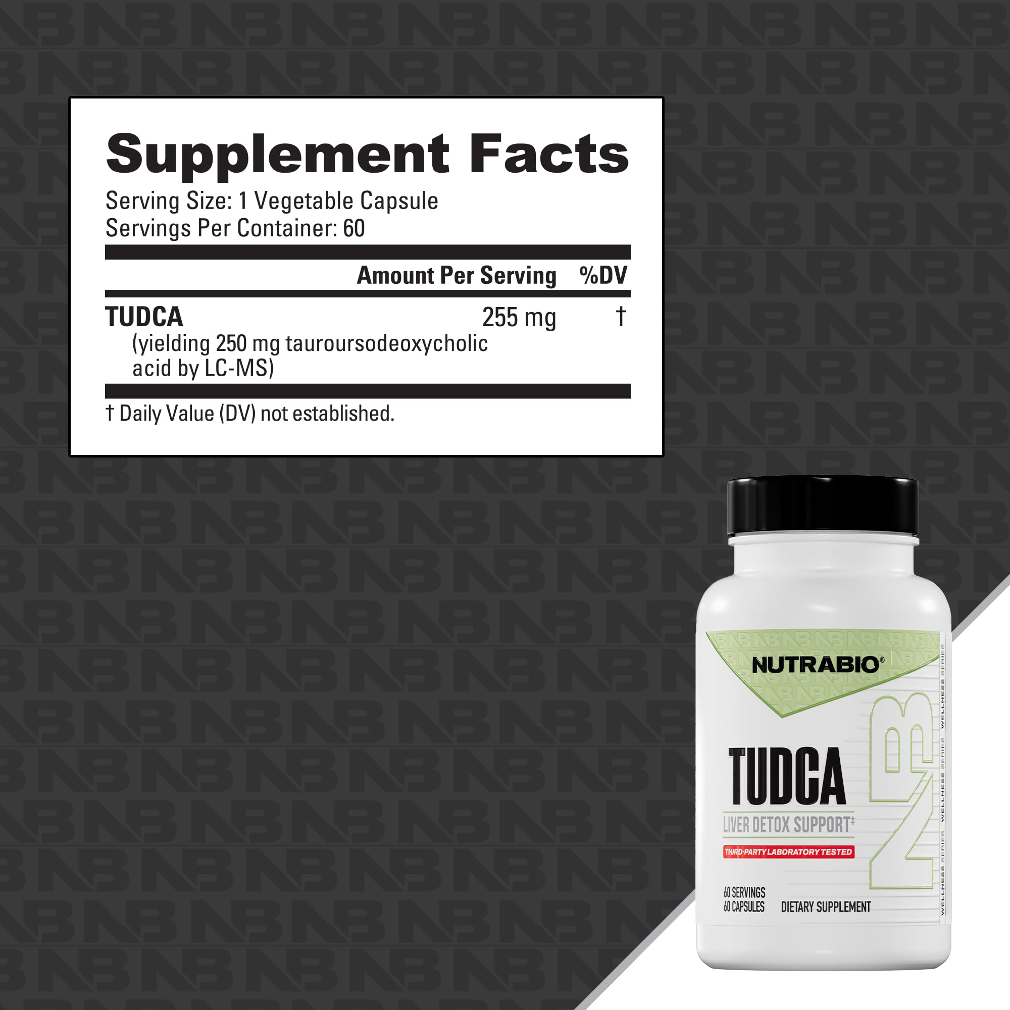 NutraBio Tudca bottle on desk illustrating easy daily routine