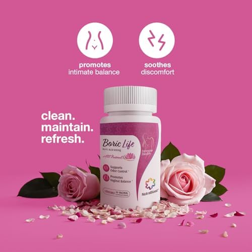 NutraBlast boric acid vaginal suppositories close-up texture and smooth finish.