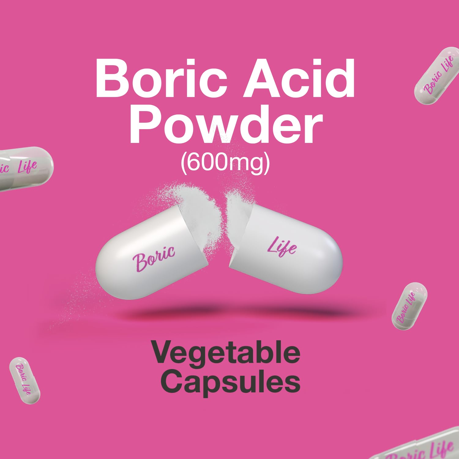 NutraBlast Boric Acid Vaginal Suppositories daily-routine shot suggests discreet home care.