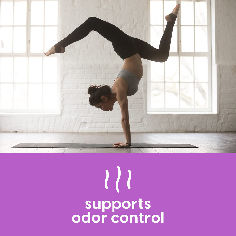 NutraBlast charcoal-infused bamboo core liners for odor control and freshness