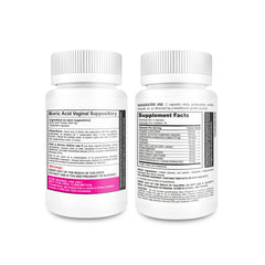 Nutrablast feminine balance complex capsules bottle supports daily intimate flora.