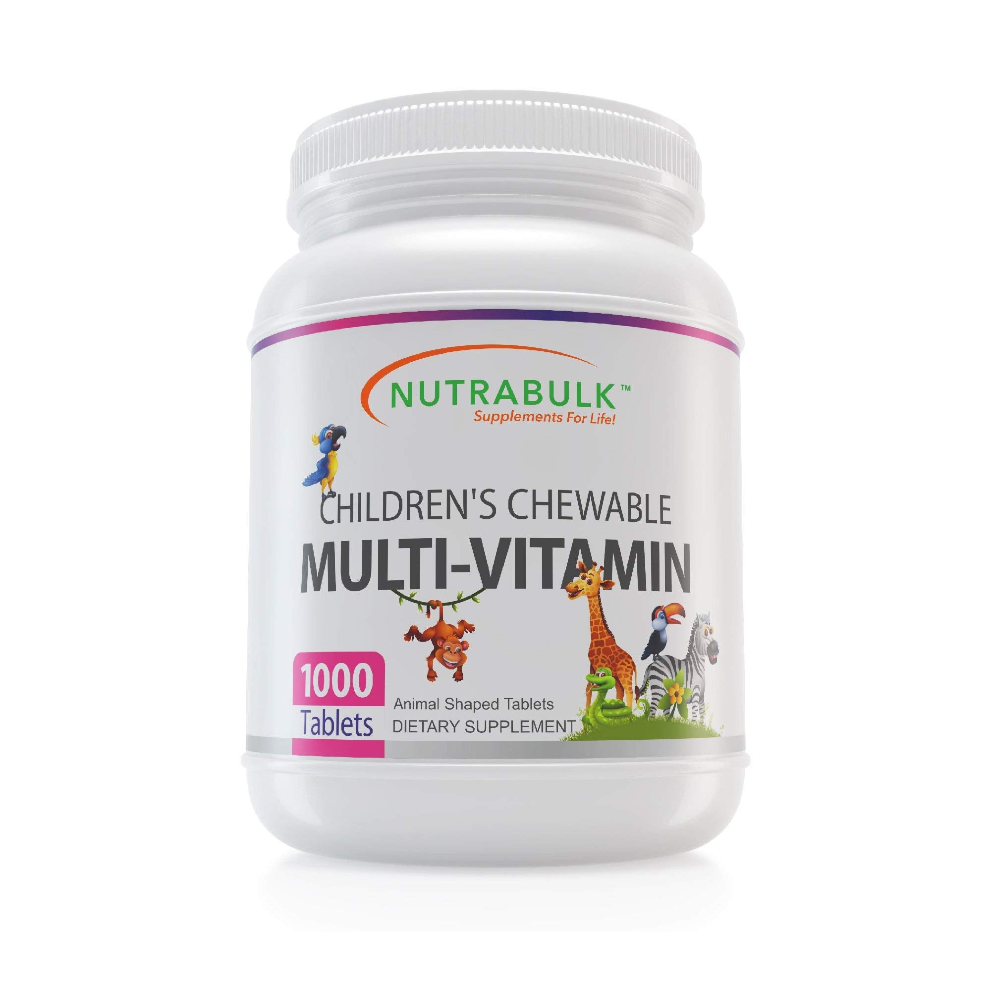 NutraBulk Children's Chewables elephant cherry – tasty daily nutrition in animal shape