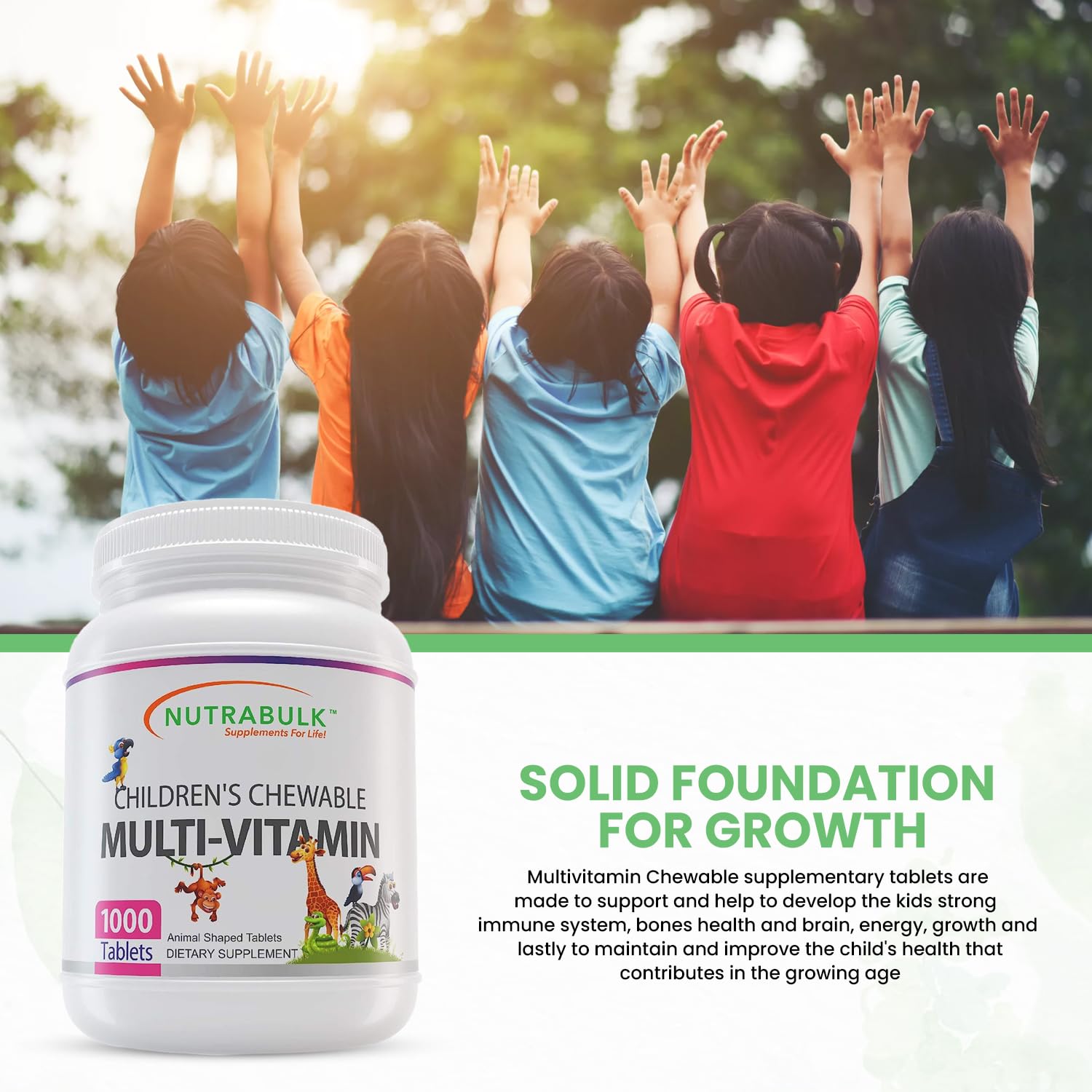 NutraBulk hippo orange chewables for kid-friendly texture and flavor