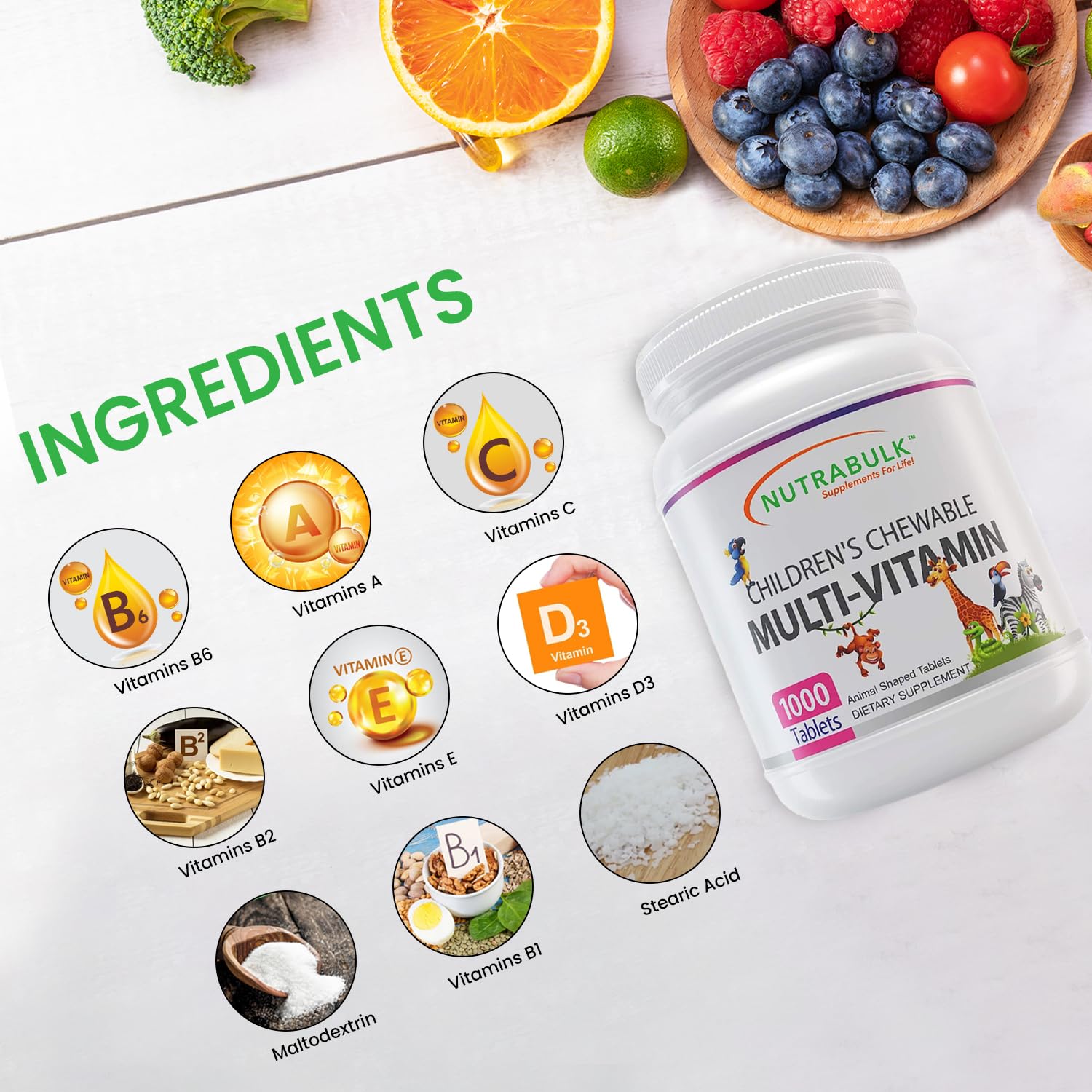 NutraBulk lion grape chewables for enjoyable daily wellness