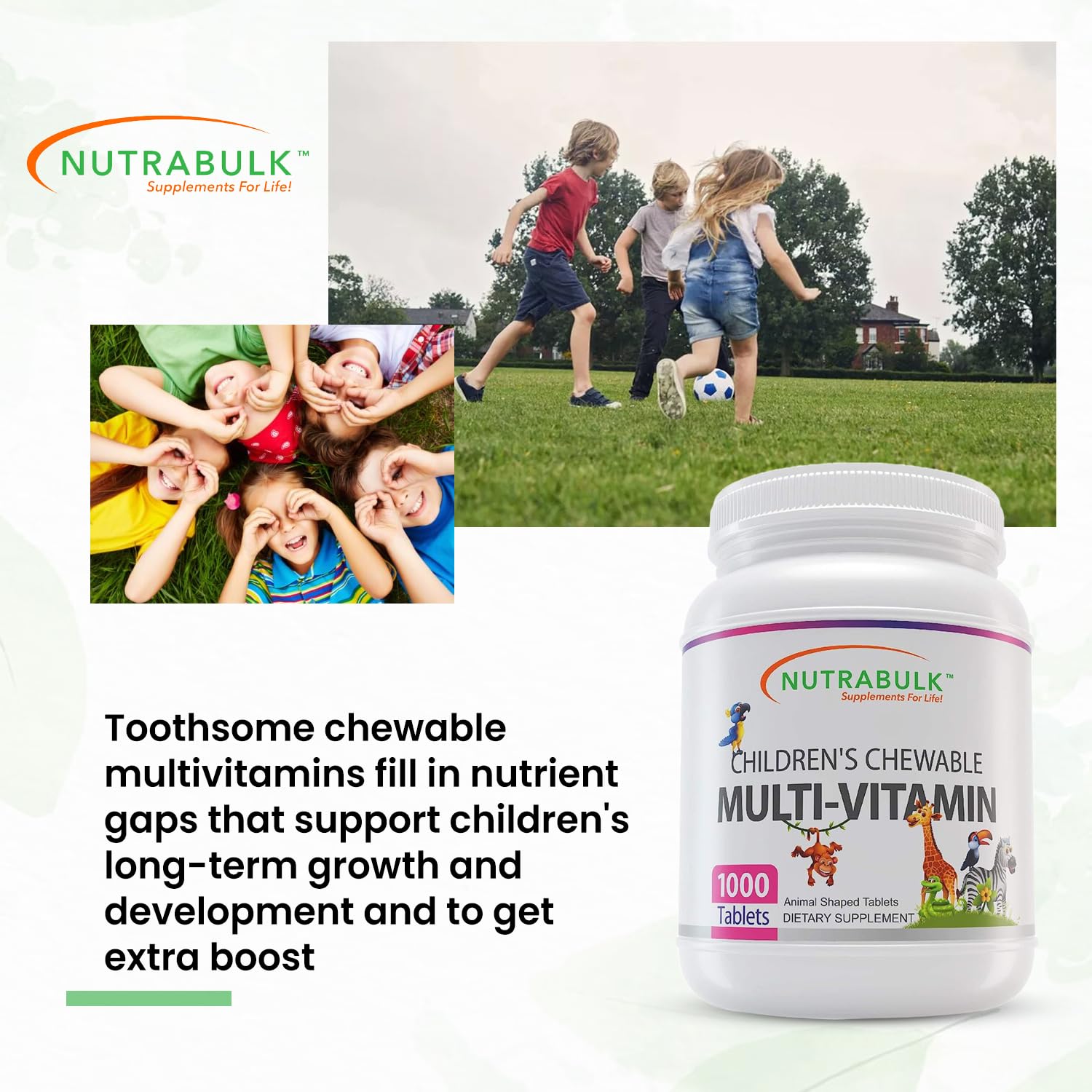 NutraBulk tiger orange chewables make nutrition tasty and convenient