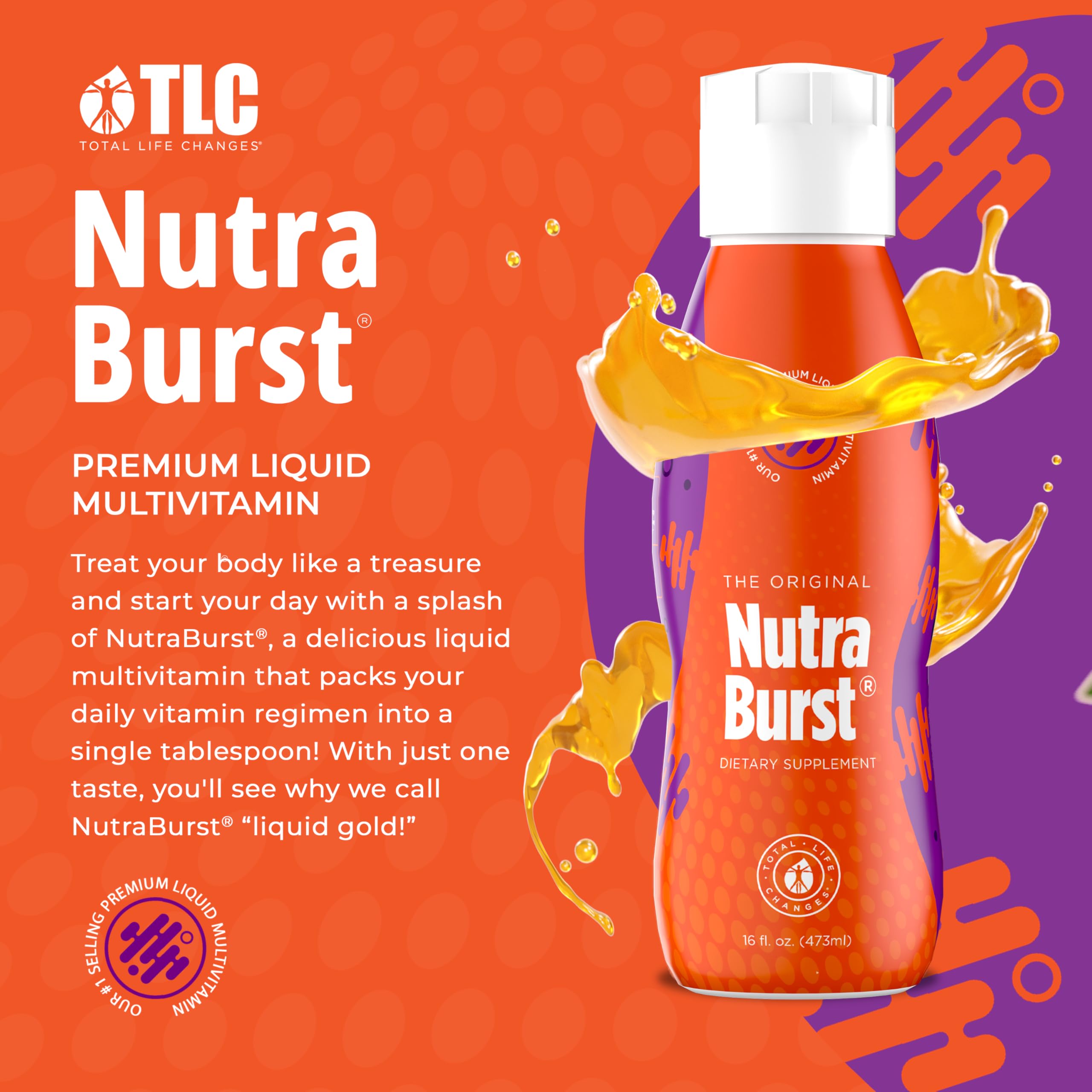 NutraBurst liquid multivitamin ready for daily use