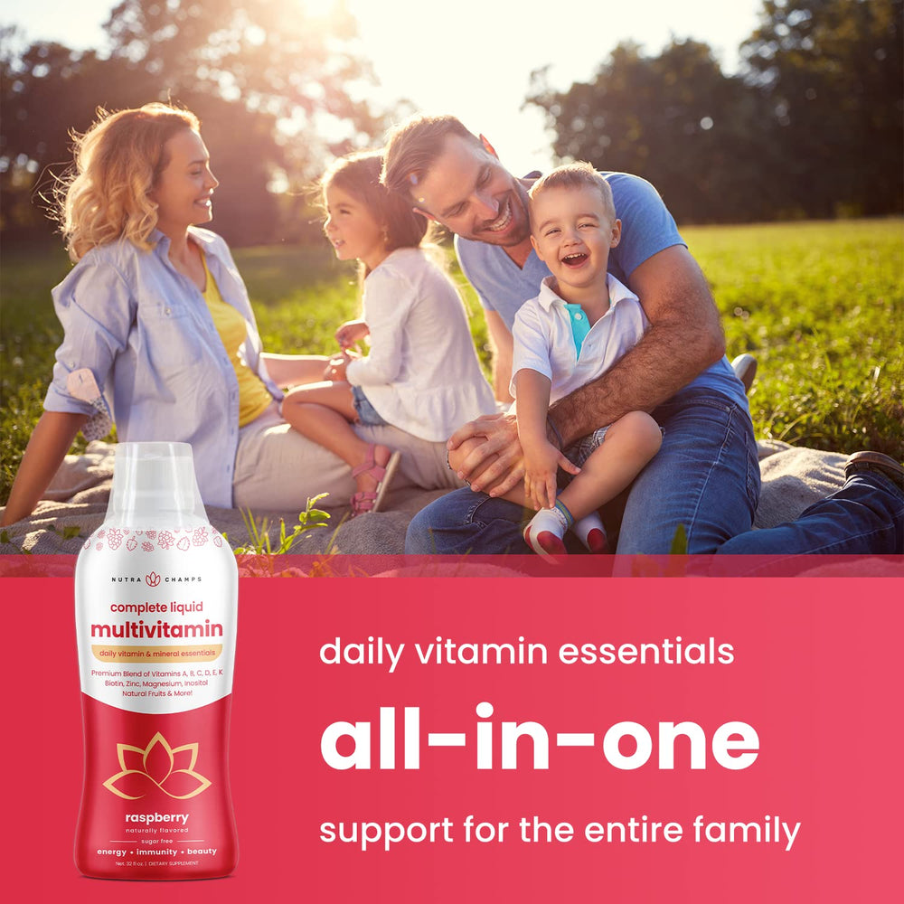 NutraChamps liquid formula may support energy and mood through B vitamins.