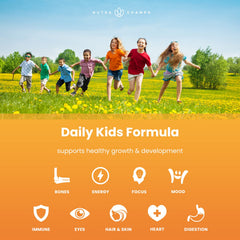 NutraChamps Kids Vitamins passionfruit flavor gummies for energy.