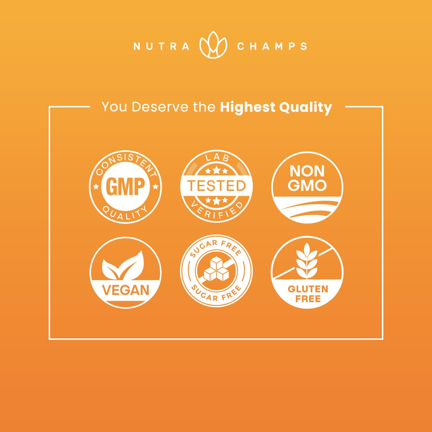 NutraChamps Kids Vitamins peach flavor gummies for healthy development.