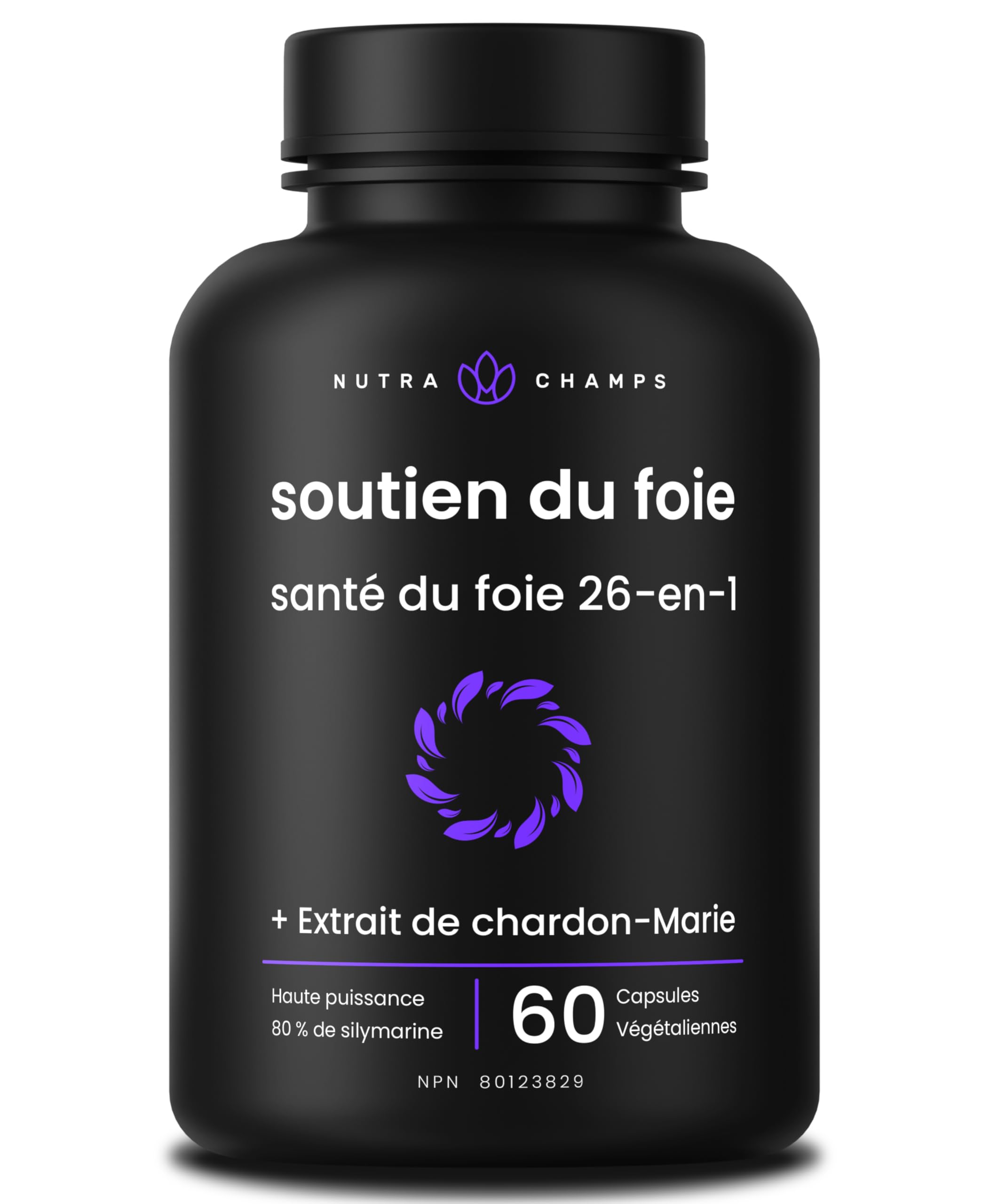 NutraChamps Liver Cleanse capsules ready to take with water.